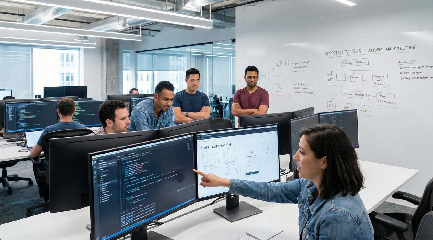 The development team is working on Building a SaaS Platform for Hotel Automation Software